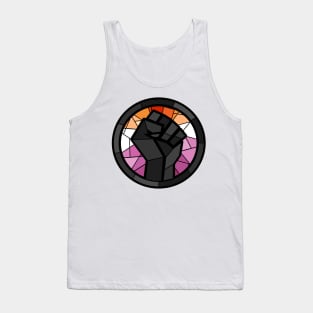 BLM Stained Glass Fist (Lesbian) Tank Top